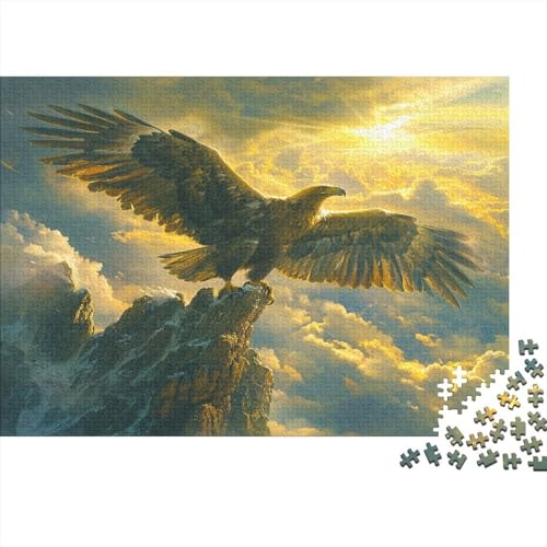 Falke 300 Stück Puzzles Für Erwachsene Steinadler Lernspiel Herausforderung Lernspiel Spielzeug Geschenk Stress Abbauen Lernspiel Spielzeug Geschenk Farbig 300pcs (40x28cm) von lihuogongsio