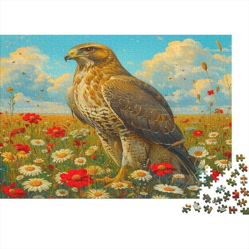 Falke Puzzle 500 Teile Großer Falke Puzz Erwachsene Spielepuzzles Hochwertiger Geschicklichkeitsspiel Lernspiel Spielzeug Geschenk Schöne Geschenkidee Farbig 500pcs (52x38cm) von lihuogongsio