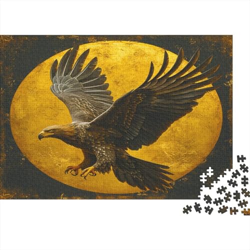 Falke Puzzle 500 Teile Puzzle Teilige Steinadler Spielepuzzles Für Die Ganze Familie Brain Challenge Raumdekoration Lernspiel Spielzeug Geschenk Mehrfarbig 500pcs (52x38cm) von lihuogongsio