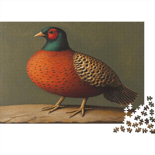 Fasan Puzzle 300 Teile Puzzle Teilige Huhn Spielepuzzles Für Die Ganze Familie Brain Challenge Raumdekoration Lernspiel Spielzeug 300pcs (40x28cm) von lihuogongsio