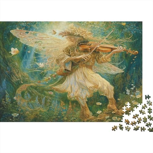 Feen 1000 Stück Puzzles Für Erwachsene Barde Lernspiel Herausforderung Lernspiel Spielzeug Geschenk Stress Abbauen Lernspiel Spielzeug Geschenk Farbig 1000pcs (75x50cm) von lihuogongsio