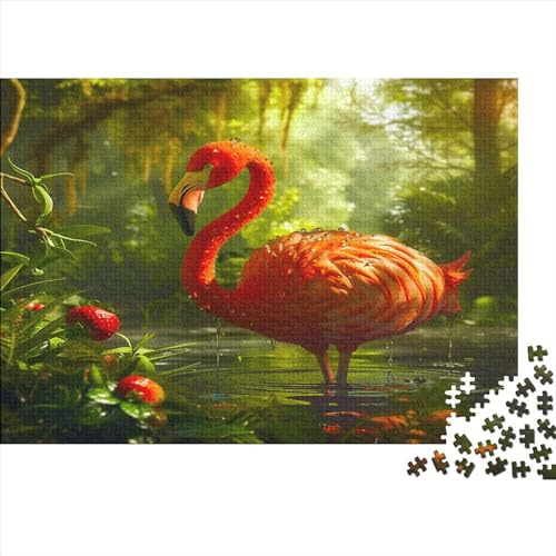 Flamingo Puzzle 500 Teile Puzzle Für Erwachsene Tropische Tiere Brain Challenge Geschicklichkeitsspiel Stress Abbauen Familien Herausforderndes Schöne Geschenkidee 500pcs (52x38cm) von lihuogongsio