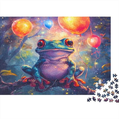 Frosch Puzzle 300 Puzzle Autotoon-Frosch Erwachsene Impossible Puzzle Geschicklichkeitsspiel Für Die Ganze Familie Puzzle Erwachsene Premium Quality Farbig Spaß 300pcs (40x28cm) von lihuogongsio