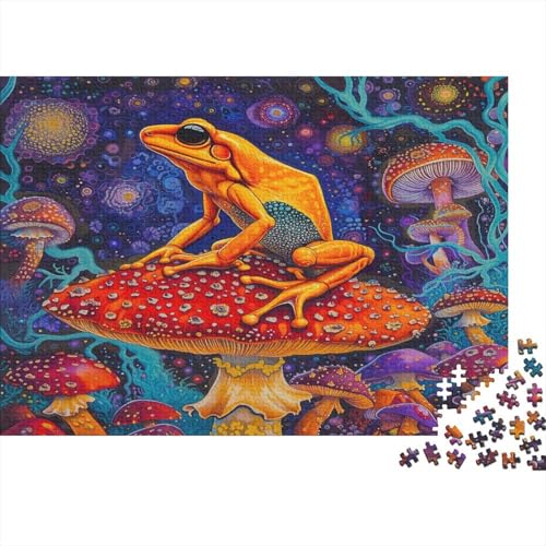 Frosch Puzzle 300 Teile Pfeilgiftfrosch Puzz Erwachsene Spielepuzzles HochwerTiger Geschicklichkeitsspiel Lernspiel Spielzeug Geschenk Schöne Geschenkidee Farbig 300pcs (40x28cm) von lihuogongsio