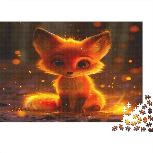 Fuchs 300 Stück Puzzles Für Erwachsene Zauberfuchs Lernspiel Herausforderung Lernspiel Spielzeug Geschenk Stress Abbauen Lernspiel Spielzeug Geschenk Farbig 300pcs (40x28cm) von lihuogongsio