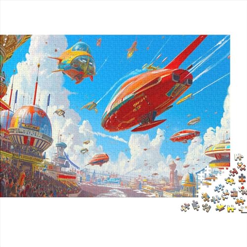 Future Racing Puzzle 1000 Teile Autorennen Puzz Erwachsene Spielepuzzles Hochwertiger Geschicklichkeitsspiel Lernspiel Spielzeug Geschenk Schöne Geschenkidee Farbig 1000pcs (75x50cm) von lihuogongsio