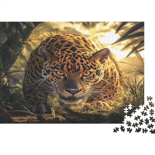 Geparden 300 Stück Puzzles Leopard Impossible Puzzle Schwer Für Erwachsene Lernspiel Spielzeug Geschenk Schöne Geschenkverpackung Premium Quality Mehrfarbig 300pcs (40x28cm) von lihuogongsio