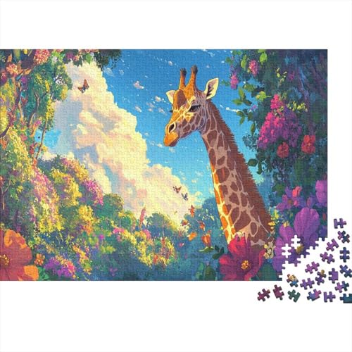 Giraffen 300 Teile Puzzle Japanischer Anime Impossible Für Erwachsene HochwerTiger Puzzle Fantasy Schöne Geschenkidee DIY Kreative Unterhaltung 300pcs (40x28cm) von lihuogongsio