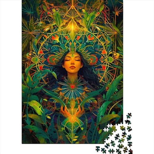 Göttin Puzzle 300 Puzzle Tarotkarte Erwachsene Impossible Puzzle Geschicklichkeitsspiel Für Die Ganze Familie Puzzle Erwachsene Premium Quality Farbig Spaß 300pcs (40x28cm) von lihuogongsio