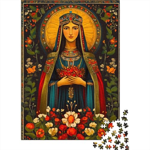 Göttin of Fertility 500 Teile Puzzle Armenische Kunst Anahit Impossible Für Erwachsene HochwerTiger Puzzle Fantasy Schöne Geschenkidee DIY Kreative Unterhaltung 500pcs (52x38cm) von lihuogongsio