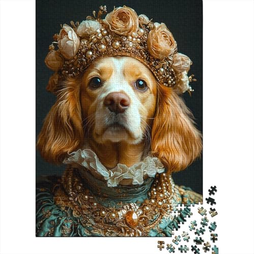 Goldcocker Spaniel 1000 Stück Puzzles Hund Erwachsene Stress Abbauen Familien 1000 Brain Challenge Lernspiel Spielzeug Premium Quality Spielzeug Geschenk 1000pcs (75x50cm) von lihuogongsio