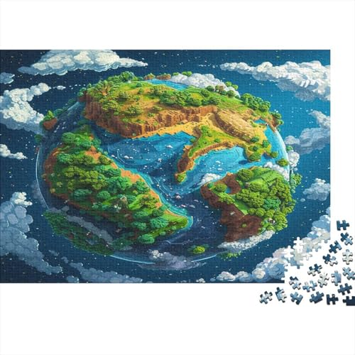 Grüne Pflanzen Puzzle 300 Teile Planet Erde Puzz Erwachsene Spielepuzzles Hochwertiger Geschicklichkeitsspiel Lernspiel Spielzeug Geschenk Schöne Geschenkidee Farbig 300pcs (40x28cm) von lihuogongsio