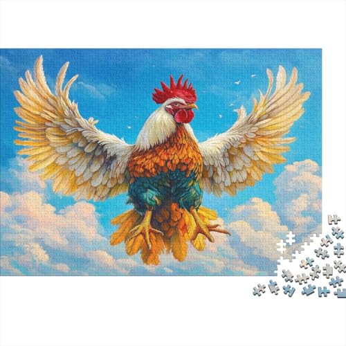 Hahn Puzzle 300 Teile Gallic Hahn Puzz Erwachsene Spielepuzzles HochwerTiger Geschicklichkeitsspiel Lernspiel Spielzeug Geschenk Schöne 300pcs (40x28cm) von lihuogongsio