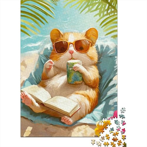 Hamster 1000 Stück Puzzles Für Erwachsene VaKatzeion Lernspiel Herausforderung Lernspiel Spielzeug Geschenk Stress Abbauen Lernspiel Spielzeug 1000pcs (75x50cm) von lihuogongsio