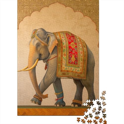 Hindu-Mythologie Puzzle 300 Puzzle Elefant Erwachsene Impossible Puzzle Geschicklichkeitsspiel Für Die Ganze Familie Puzzle Erwachsene Premium Quality Farbig Spaß 300pcs (40x28cm) von lihuogongsio