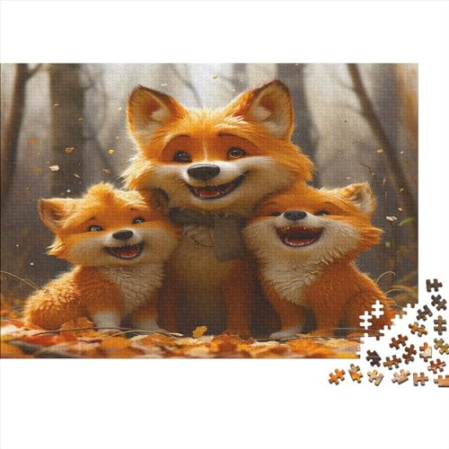 Hund Puzzle 300 Teile Puzzle Für Erwachsene süßer Hund Geschicklichkeitsspiel Für Die Ganze Familie Premium Quality Schöne Geschenkidee Kräftigen Farben 300pcs (40x28cm) von lihuogongsio