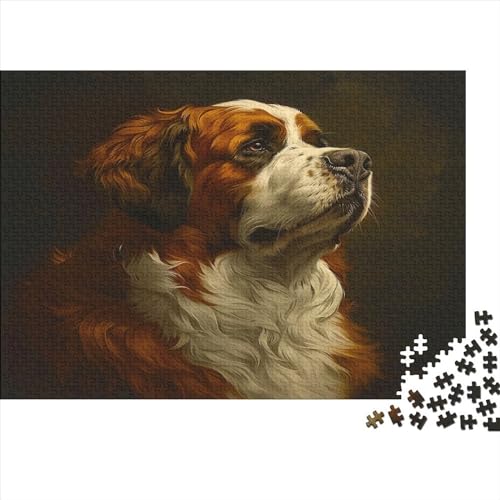 Hund Puzzle Für Erwachsene 1000 Puzzle Bernhardiner Anspruchsvoll Puzzle Teile Erwachsener Kniffel Spaß Für Die Ganze Familie Unmögliches Puzzle DIY Kreative 1000pcs (75x50cm) von lihuogongsio