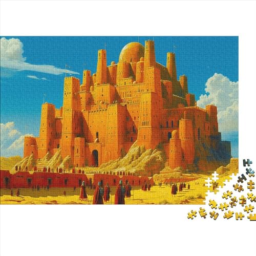 Imperium 300 Stück Puzzles Festung Geschicklichkeitsspiel Für Die Ganze Familie DIY Kreative Unterhaltung Schöne Geschenkidee Premium Quality Mehrfarbig 300pcs (40x28cm) von lihuogongsio