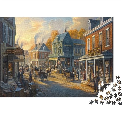 Industrial Stadts 300 Stück Puzzles Für Erwachsene Viktorianische Ära Geschicklichkeitsspiel Für Die Ganze Familie Schöne Geschenkidee DIY Kreative Unterhaltung 300pcs (40x28cm) von lihuogongsio