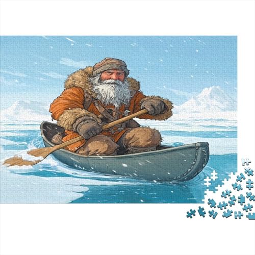 Inuit-Leute 500 Stück Puzzles Für Erwachsene Kanu Geschicklichkeitsspiel Für Die Ganze Familie Schöne Geschenkidee DIY Kreative Unterhaltung 500pcs (52x38cm) von lihuogongsio