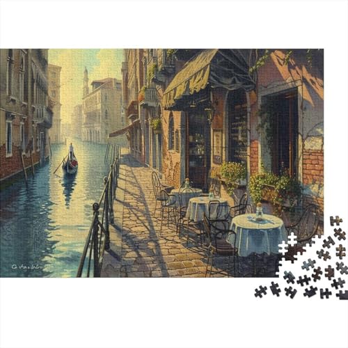 Italienisch 1000 Stück Puzzles Für Erwachsene Wasserstadt Venedig Geschicklichkeitsspiel Für Die Ganze Familie Schöne Geschenkidee DIY Kreative Unterhaltung Fantasy-Puzzle 1000pcs (75x50cm) von lihuogongsio