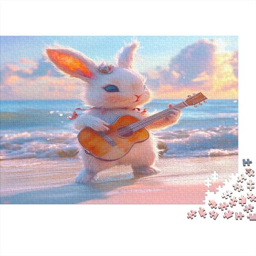 Kaninchen Puzzle Für Erwachsene 1000 Puzzle Hase Anspruchsvoll Puzzle Teile Erwachsener Kniffel Spaß Für Die Ganze Familie Unmögliches Puzzle DIY Kreative 1000pcs (75x50cm) von lihuogongsio