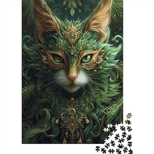 Kat Puzzle 1000 Puzzle Green Perserkatze Erwachsene Impossible Puzzle Geschicklichkeitsspiel Für Die Ganze Familie Puzzle Erwachsene Premium Quality Farbig Spaß 1000pcs (75x50cm) von lihuogongsio