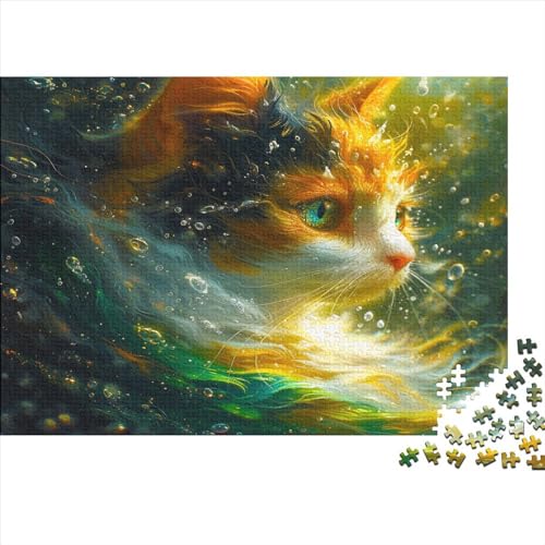 Katze Puzzle Für Erwachsene 1000 Puzzle Dreifarbige Katze Anspruchsvoll Puzzle Teile Erwachsener Kniffel Spaß Für Die Ganze Familie Unmögliches Puzzle DIY Kreative 1000pcs (75x50cm) von lihuogongsio