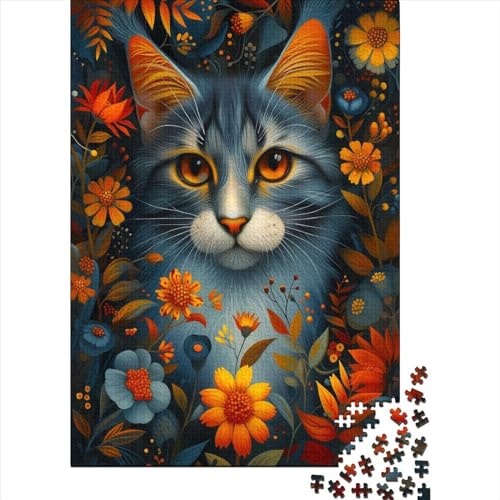 Katze Puzzle Für Erwachsene 1000 Puzzle Kurzhaarkatze Anspruchsvoll Puzzle Teile Erwachsener Kniffel Spaß Für Die Ganze Familie Unmögliches Puzzle DIY Kreative 1000pcs (75x50cm) von lihuogongsio