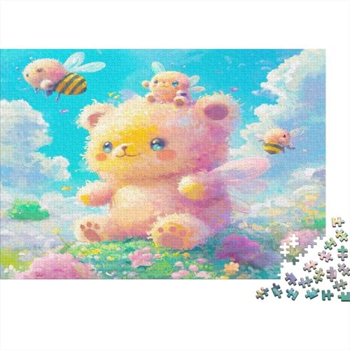 Kawaii Bärs 300 Stück Puzzles Für Erwachsene Kawaii Bienes Lernspiel Herausforderung Lernspiel Spielzeug Geschenk Stress Abbauen Lernspiel Spielzeug 300pcs (40x28cm) von lihuogongsio