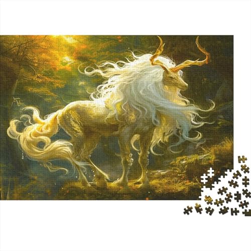 Kirin 500 Teile Puzzle Mystische Kreatur Impossible Für Erwachsene Hochwertiger Puzzle Fantasy Schöne Geschenkidee DIY Kreative Unterhaltung Spielzeug Dekoration 500pcs (52x38cm) von lihuogongsio