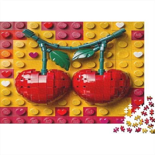 Kirsche 1000 Stück Puzzles Für Erwachsene Bausteine Lernspiel Herausforderung Lernspiel Spielzeug Geschenk Stress Abbauen Lernspiel Spielzeug 1000pcs (75x50cm) von lihuogongsio