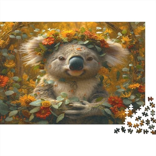 Koala 1000 Stück Puzzles Kranz Lernspiel Spielzeug Geschenk Geschicklichkeitsspiel Für Die Ganze Familie Schöne Geschenkidee DIY Kreative Unterhaltung 1000pcs (75x50cm) von lihuogongsio