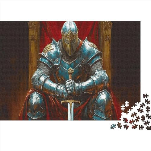 Kreuzritter Templer 1000 Stück Puzzles Templer Erwachsene Stress Abbauen Familien 1000 Brain Challenge Lernspiel Spielzeug Premium Quality Spielzeug Geschenk 1000pcs (75x50cm) von lihuogongsio