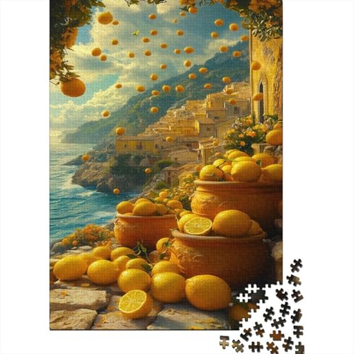 Küste Siziliens 1000 Stück Puzzles Italienische Landschaft Erwachsene Stress Abbauen Familien 1000 Brain Challenge Lernspiel Spielzeug Premium Quality Spielzeug Geschenk 1000pcs (75x50cm) von lihuogongsio