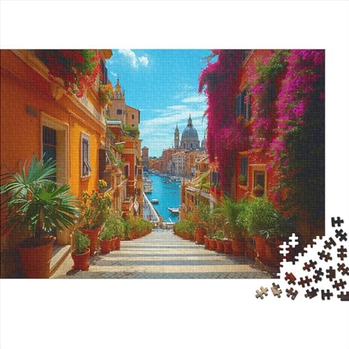 Landschaft 1000 Stück Puzzles Für Erwachsene Rom Innenstadt Lernspiel Herausforderung Lernspiel Spielzeug Geschenk Stress Abbauen Lernspiel Spielzeug Geschenk Farbig 1000pcs (75x50cm) von lihuogongsio