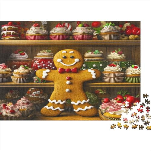 Lebkuchenmann 1000 Stück Puzzles Für Erwachsene Weihnachten Present Lernspiel Herausforderung Lernspiel Spielzeug Geschenk Stress Abbauen Lernspiel Spielzeug 1000pcs (75x50cm) von lihuogongsio