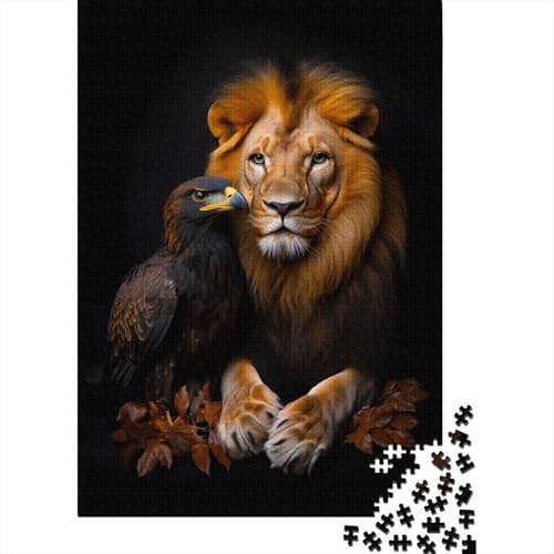 Löwe 1000 Stück Puzzles Steinadler Lernspiel Spielzeug Geschenk Geschicklichkeitsspiel Für Die Ganze Familie Schöne Geschenkidee DIY Kreative 1000pcs (75x50cm) von lihuogongsio