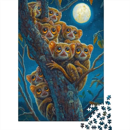 Loris Puzzle 500 Teile Puzzle Für Erwachsene schlanke Loris Brain Challenge Geschicklichkeitsspiel Stress Abbauen Familien Herausforderndes Schöne 500pcs (52x38cm) von lihuogongsio