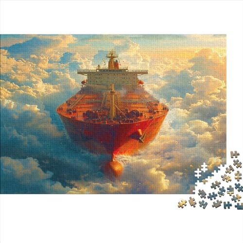 Luftschifffahrt 500 Stück Puzzles Für Erwachsene Frachtschiff Lernspiel Herausforderung Lernspiel Spielzeug Geschenk Stress Abbauen Lernspiel Spielzeug Geschenk Farbig 500pcs (52x38cm) von lihuogongsio