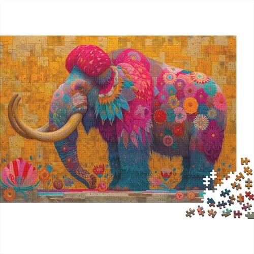 Mammut Puzzle 500 Teile Eiszeit Puzz Erwachsene Spielepuzzles HochwerTiger Geschicklichkeitsspiel Lernspiel Spielzeug Geschenk Schöne Geschenkidee Farbig 500pcs (52x38cm) von lihuogongsio