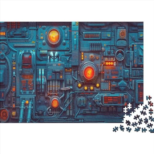 Maschinen Puzzle 1000 Teile Puzzle Für Erwachsene komplizierte Maschinen Stress Abbauen Familien-Puzzlespiel DIY Kreative Unterhaltung Schöne Geschenkidee Kräftigen Farben 1000pcs (75x50cm) von lihuogongsio