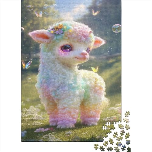 Mini Dwarf Kalb Puzzle 1000 Teile Kalb Puzz Erwachsene Spielepuzzles HochwerTiger Geschicklichkeitsspiel Lernspiel Spielzeug Geschenk Schöne 1000pcs (75x50cm) von lihuogongsio