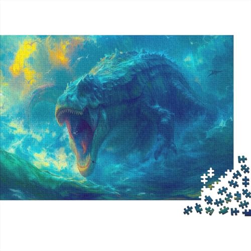 Monster Puzzle 500 Teile Puzzle Für Erwachsene Seeungeheuer Geschicklichkeitsspiel Für Die Ganze Familie Premium Quality Schöne Geschenkidee Kräftigen Farben 500pcs (52x38cm) von lihuogongsio