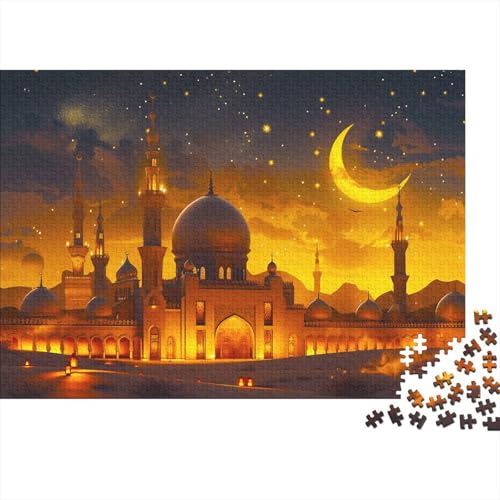 Moschee 300 Stück Puzzles arabische Nachtlandschaft Lernspiel Spielzeug Geschenk Geschicklichkeitsspiel Für Die Ganze Familie Schöne Geschenkidee DIY Kreative Unterhaltung 300pcs (40x28cm) von lihuogongsio