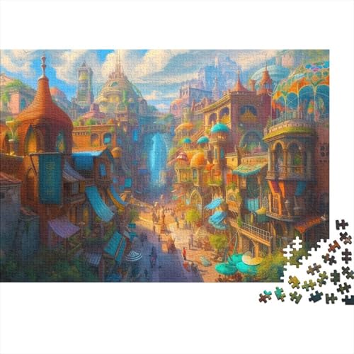 Mythologie Puzzle 300 Puzzle Arabische Städte Erwachsene Impossible Puzzle Geschicklichkeitsspiel Für Die Ganze Familie Puzzle Erwachsene Premium Quality Farbig Spaß 300pcs (40x28cm) von lihuogongsio