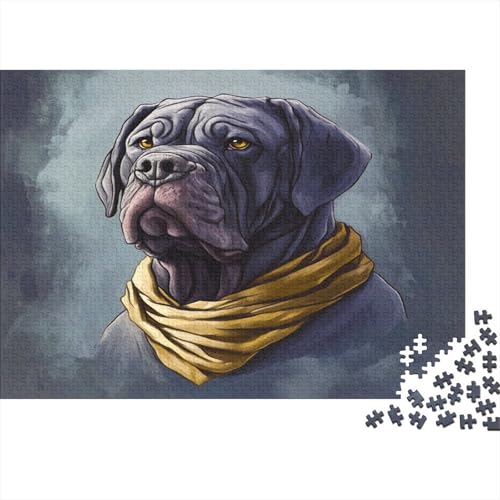 Neapolitanischer Mastiff 1000 Stück Puzzles Mastiff Lernspiel Spielzeug Geschenk Geschicklichkeitsspiel Für Die Ganze Familie Schöne Geschenkidee DIY Kreative 1000pcs (75x50cm) von lihuogongsio