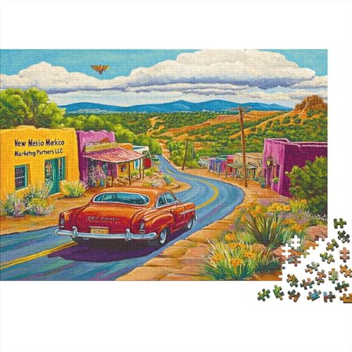 New Mexico 1000 Stück Puzzles Für Erwachsene Landschaft Lernspiel Herausforderung Lernspiel Spielzeug Geschenk Stress Abbauen Lernspiel Spielzeug 1000pcs (75x50cm) von lihuogongsio