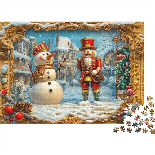 Nussknacker 1000 Teile Puzzle Schneemann Impossible Für Erwachsene HochwerTiger Puzzle Fantasy Schöne Geschenkidee DIY Kreative Unterhaltung 1000pcs (75x50cm) von lihuogongsio