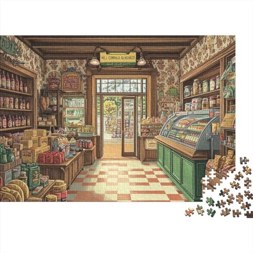 Old-Fashioned General lagern 500 Stück Puzzles Für Erwachsene lagern Lernspiel Herausforderung Lernspiel Spielzeug Geschenk Stress Abbauen Lernspiel Spielzeug 500pcs (52x38cm) von lihuogongsio